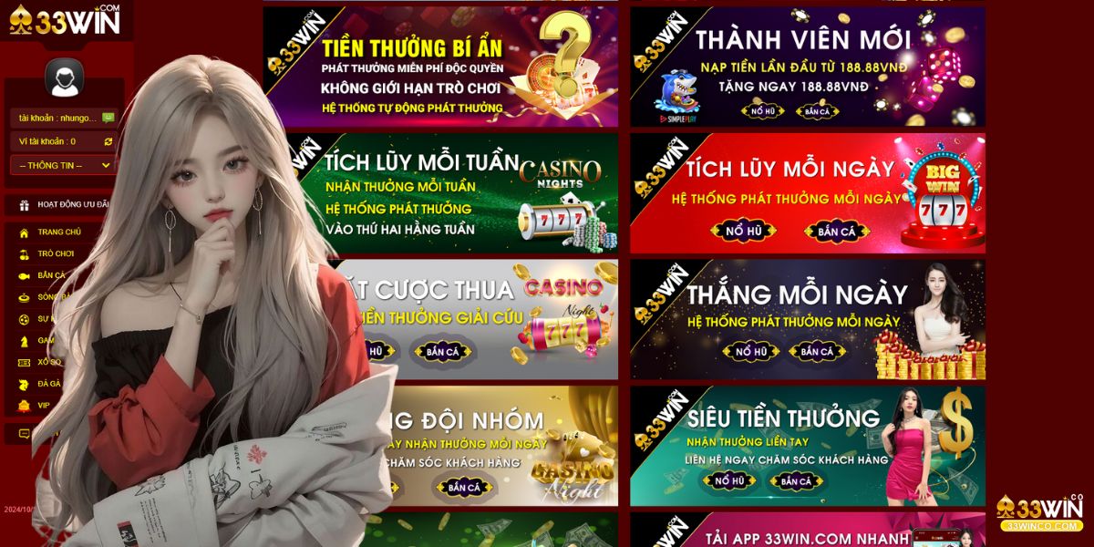 huong dan cach nhan khuyen mai 33win moi nhat